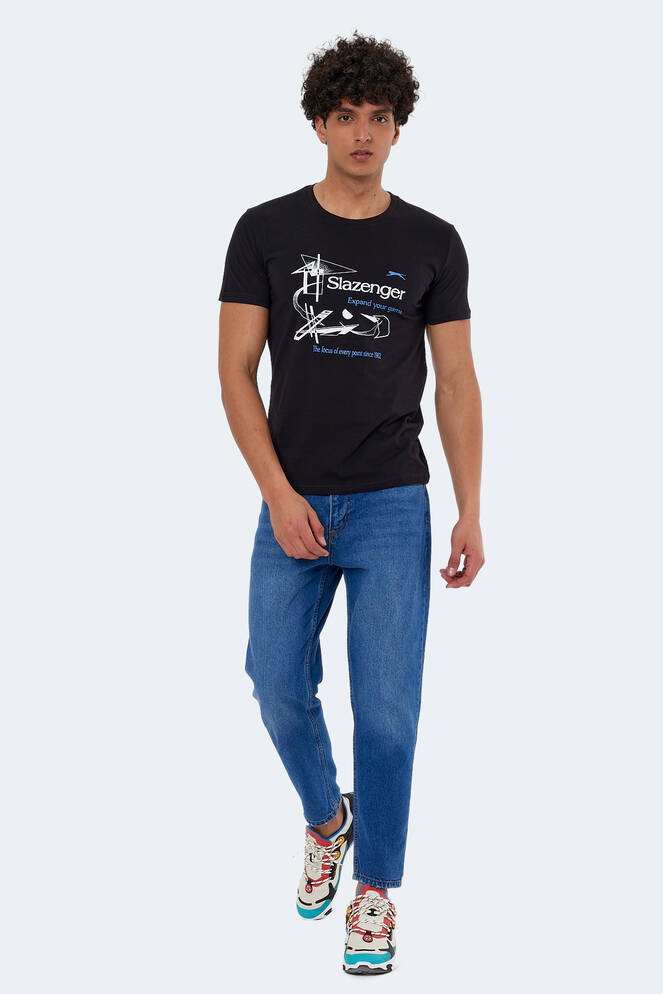 Slazenger KAREL Men's Short Sleeve T-Shirt Black