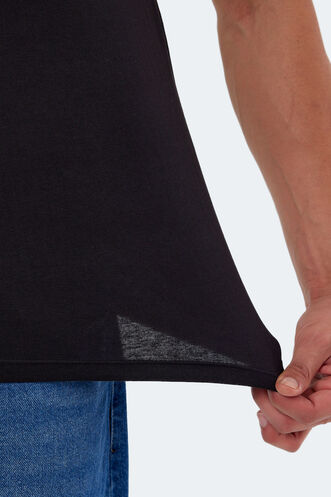 Slazenger KAREL Men's Short Sleeve T-Shirt Black - Thumbnail