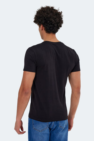 Slazenger KAREL Men's Short Sleeve T-Shirt Black - Thumbnail