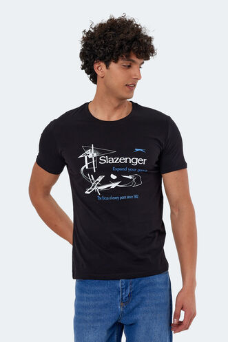 Slazenger KAREL Men's Short Sleeve T-Shirt Black - Thumbnail