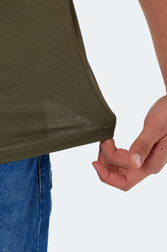 Slazenger KAREL Men's Short Sleeve T-Shirt Khaki - Thumbnail