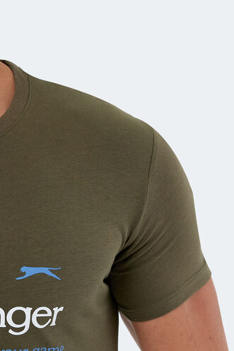 Slazenger KAREL Men's Short Sleeve T-Shirt Khaki - Thumbnail