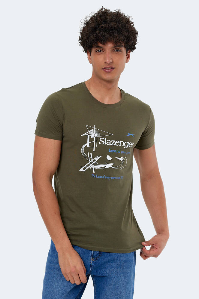 Slazenger KAREL Men's Short Sleeve T-Shirt Khaki