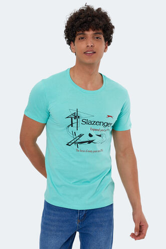 Slazenger KAREL Men's Short Sleeve T-Shirt Mint - Thumbnail