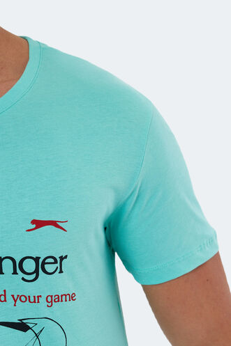 Slazenger KAREL Men's Short Sleeve T-Shirt Mint - Thumbnail
