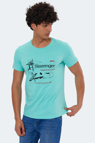 Slazenger KAREL Men's Short Sleeve T-Shirt Mint - Thumbnail