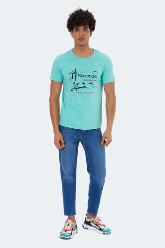 Slazenger KAREL Men's Short Sleeve T-Shirt Mint - Thumbnail
