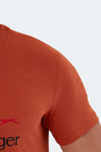 Slazenger KAREL Men's Short Sleeve T-Shirt Brick - Thumbnail