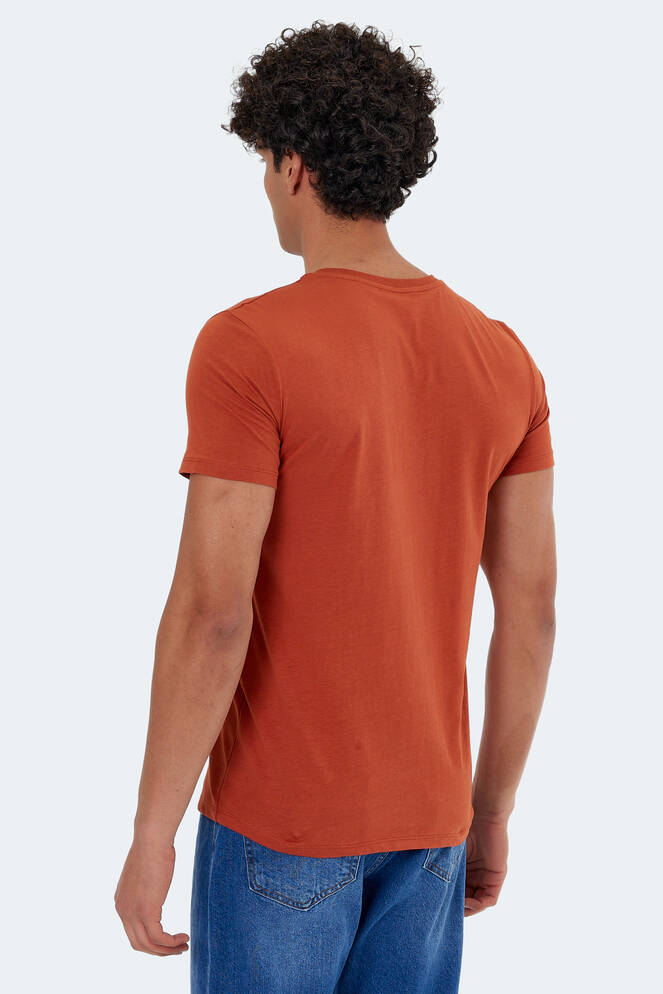 Slazenger KAREL Men's Short Sleeve T-Shirt Brick