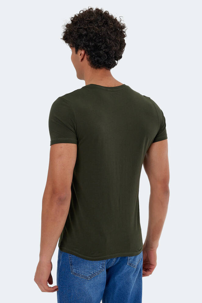 Slazenger KAREL Men's Short Sleeve T-Shirt Dark Green