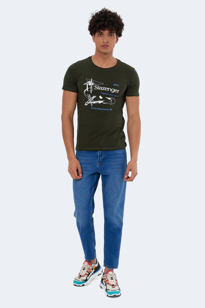 Slazenger KAREL Men's Short Sleeve T-Shirt Dark Green
