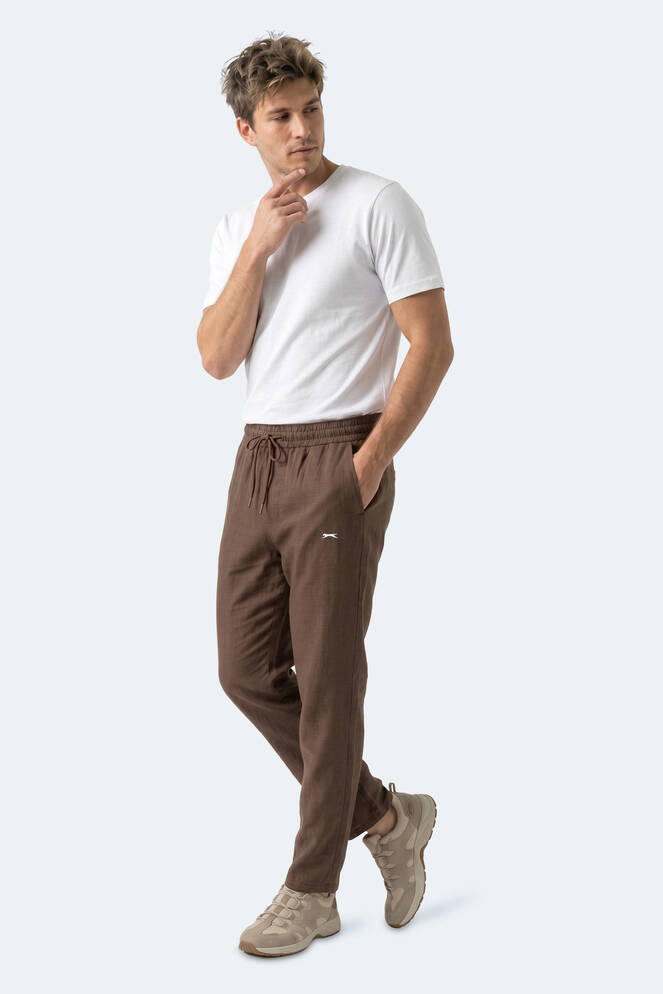 Slazenger KARMELA Erkek Cepli Kahve Pantolon