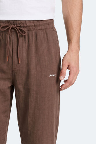 Slazenger KARMELA Erkek Cepli Kahve Pantolon - Thumbnail