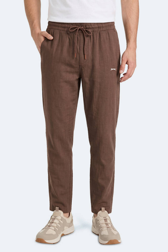 Slazenger KARMELA Erkek Cepli Kahve Pantolon