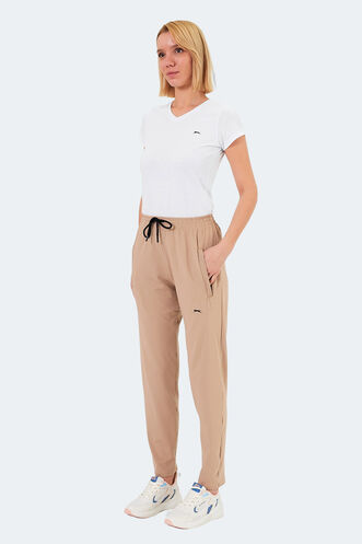 Slazenger KARMOR Women's Sweatpants Beige - Thumbnail