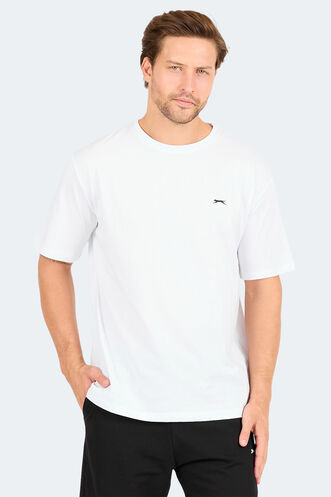 Slazenger - Slazenger KARNEN OVER Erkek Kısa Kollu T-Shirt Beyaz