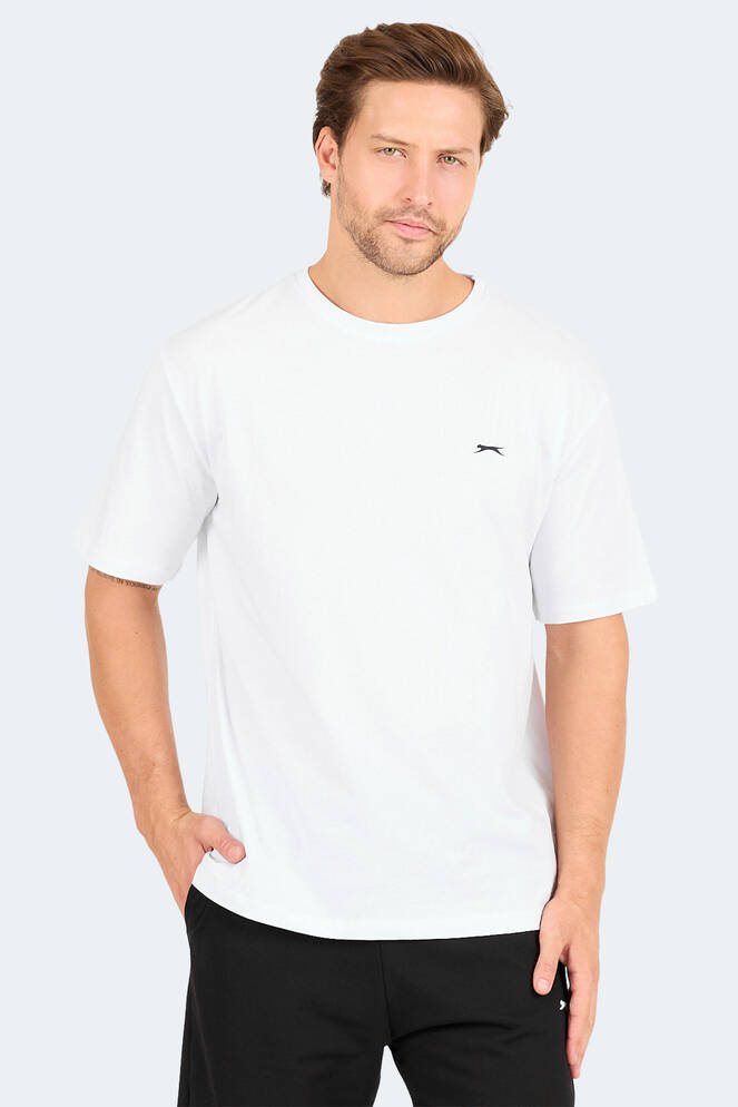 Slazenger KARNEN OVER Erkek Kısa Kollu T-Shirt Beyaz