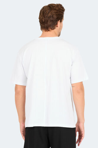 Slazenger KARNEN OVER Erkek Kısa Kollu T-Shirt Beyaz - Thumbnail