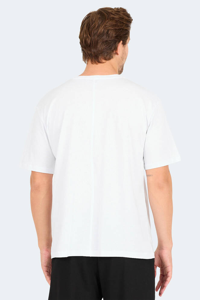 Slazenger KARNEN OVER Erkek Kısa Kollu T-Shirt Beyaz