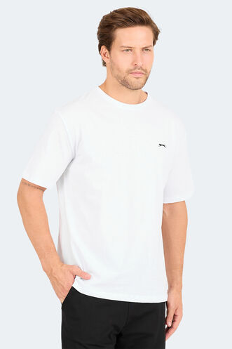 Slazenger KARNEN OVER Erkek Kısa Kollu T-Shirt Beyaz - Thumbnail