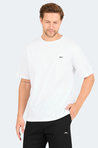 Slazenger KARNEN OVER Erkek Kısa Kollu T-Shirt Beyaz - Thumbnail
