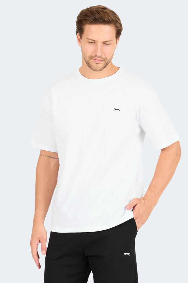 Slazenger KARNEN OVER Erkek Kısa Kollu T-Shirt Beyaz