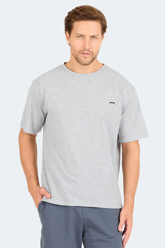 Slazenger - Slazenger KARNEN OVER Erkek Kısa Kollu T-Shirt Gri