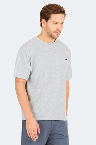 Slazenger KARNEN OVER Erkek Kısa Kollu T-Shirt Gri - Thumbnail