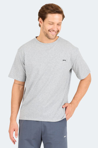 Slazenger KARNEN OVER Erkek Kısa Kollu T-Shirt Gri - Thumbnail