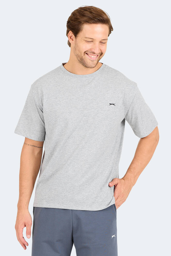 Slazenger KARNEN OVER Erkek Kısa Kollu T-Shirt Gri