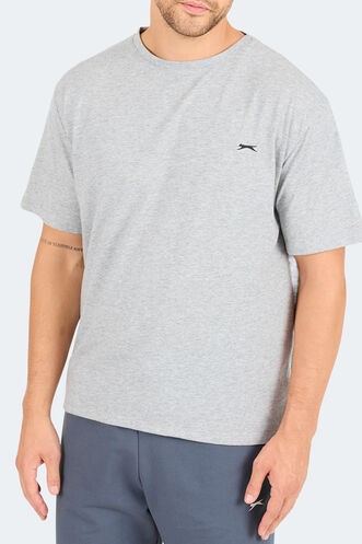 Slazenger KARNEN OVER Erkek Kısa Kollu T-Shirt Gri - Thumbnail