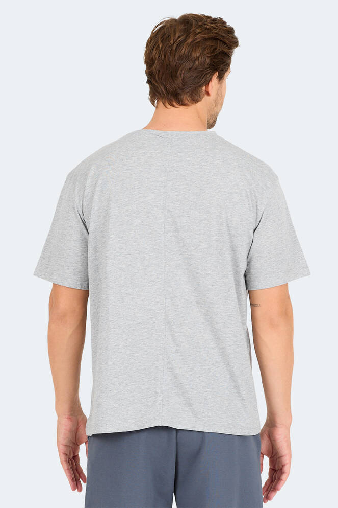 Slazenger KARNEN OVER Men's Short Sleeve T-Shirt Gray