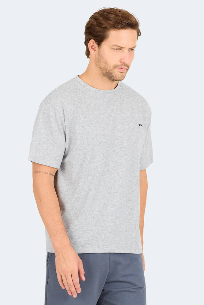 Slazenger KARNEN OVER Men's Short Sleeve T-Shirt Gray