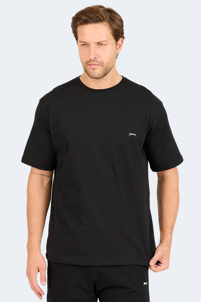 Slazenger KARNEN OVER Men's Short Sleeve T-Shirt Black