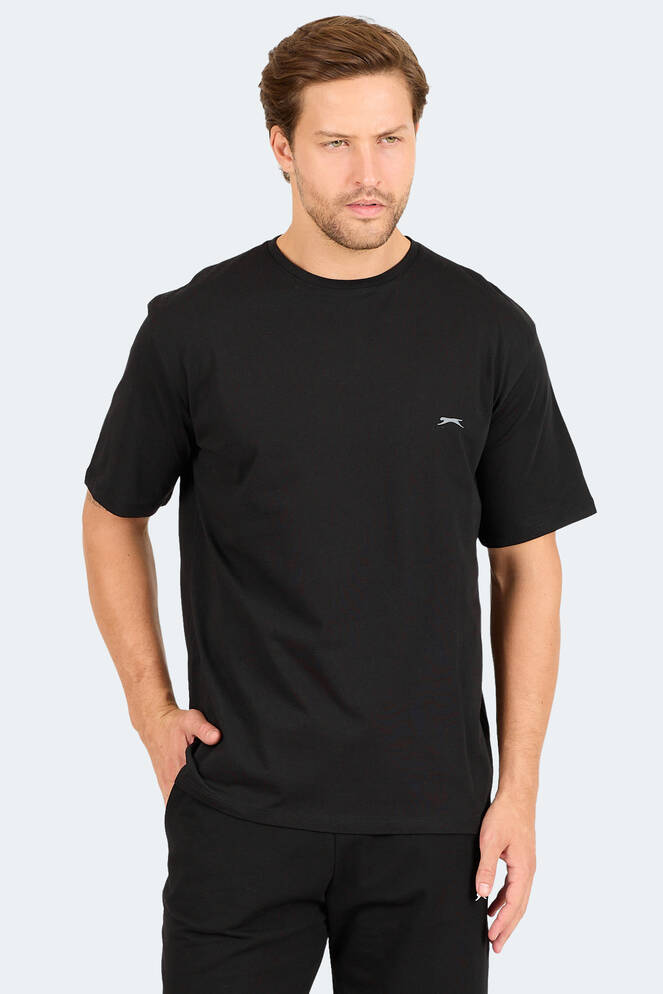 Slazenger KARNEN OVER Men's Short Sleeve T-Shirt Black