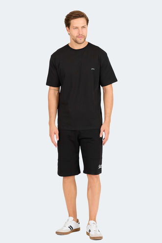 Slazenger KARNEN OVER Men's Short Sleeve T-Shirt Black - Thumbnail