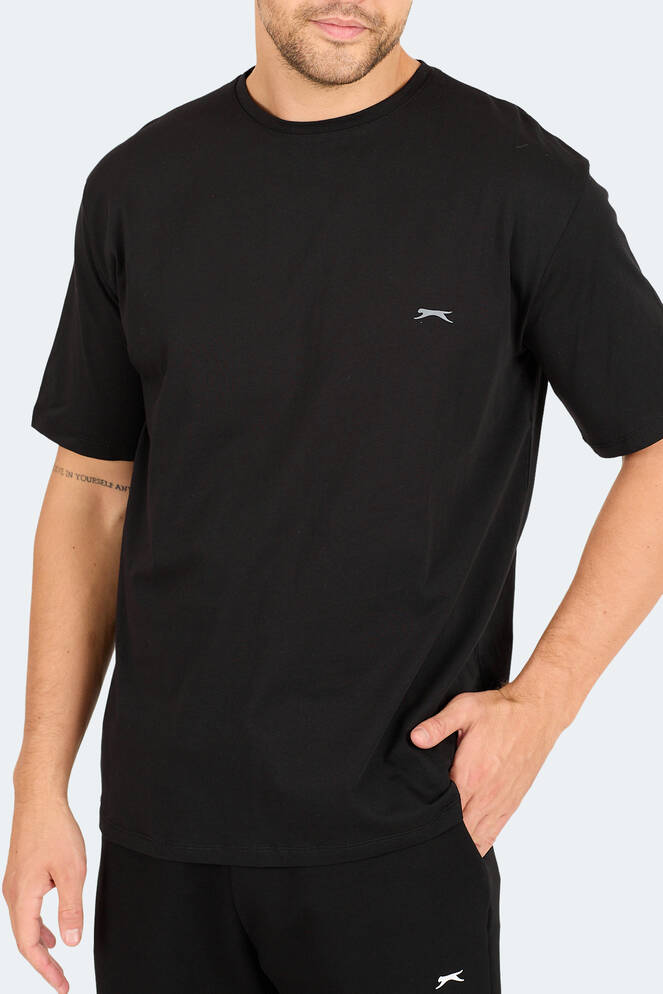 Slazenger KARNEN OVER Men's Short Sleeve T-Shirt Black