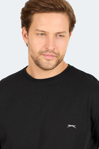 Slazenger KARNEN OVER Men's Short Sleeve T-Shirt Black - Thumbnail