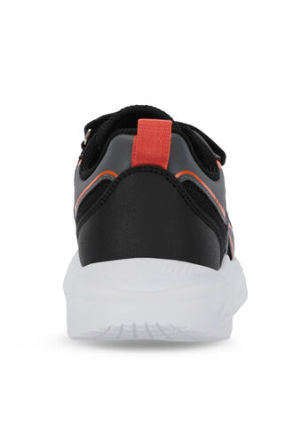 Slazenger KAROLIS Erkek Çocuk Cırt Cırtlı Siyah / Turuncu Günlük Spor Ayakkabısı - Thumbnail