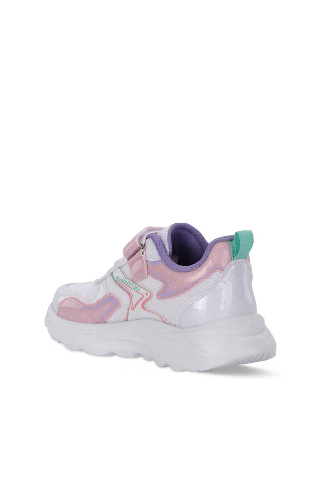 Slazenger KAROLIS Kız Çocuk Cırt Cırtlı Beyaz / Pembe Günlük Spor Ayakkabısı