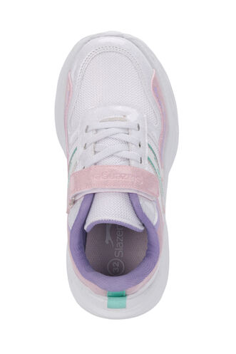 Slazenger KAROLIS Kız Çocuk Cırt Cırtlı Beyaz / Pembe Günlük Spor Ayakkabısı - Thumbnail