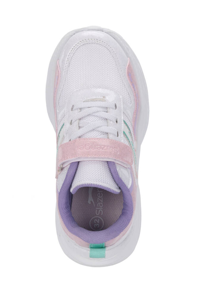 Slazenger KAROLIS Kız Çocuk Cırt Cırtlı Beyaz / Pembe Günlük Spor Ayakkabısı