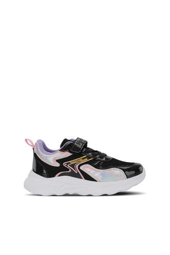 Slazenger KAROLIS Kız Çocuk Cırt Cırtlı Siyah / Mor Günlük Spor Ayakkabısı - Thumbnail