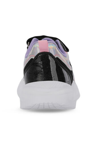 Slazenger KAROLIS Kız Çocuk Cırt Cırtlı Siyah / Mor Günlük Spor Ayakkabısı - Thumbnail