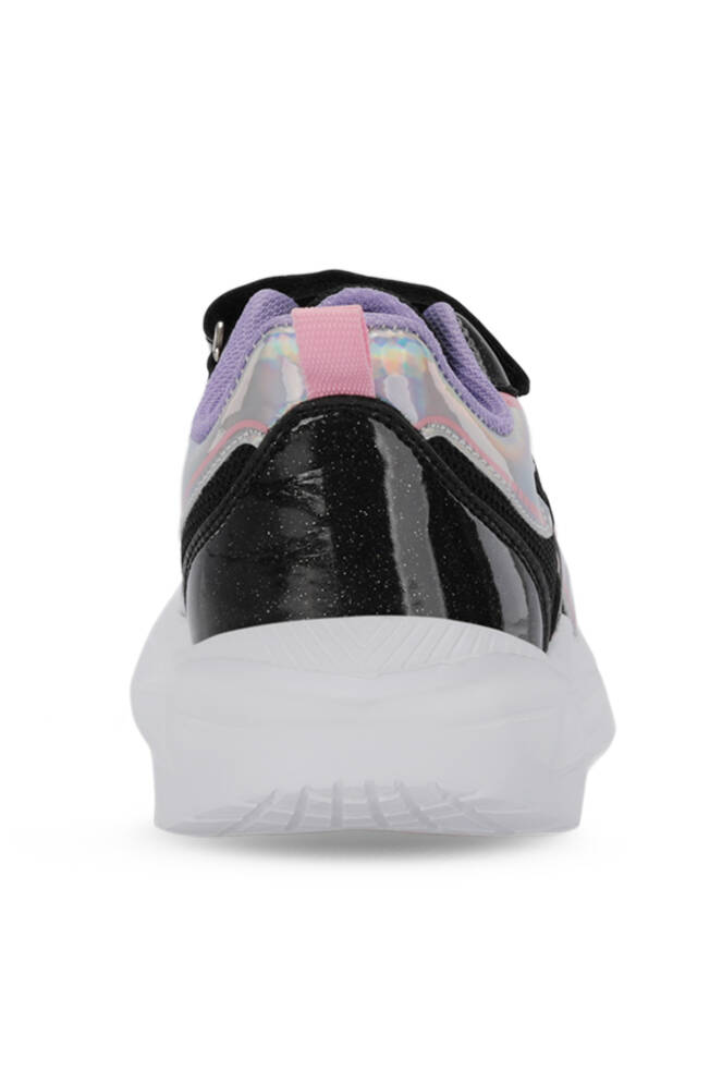 Slazenger KAROLIS Kız Çocuk Cırt Cırtlı Siyah / Mor Günlük Spor Ayakkabısı