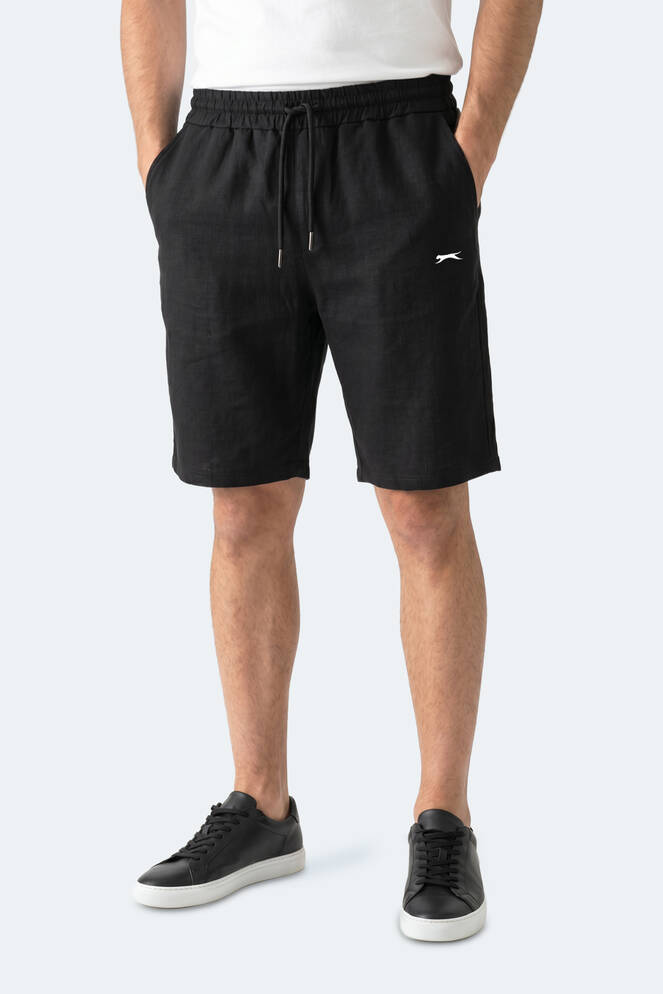 Slazenger KASEY Erkek Pamuklu Siyah Şort