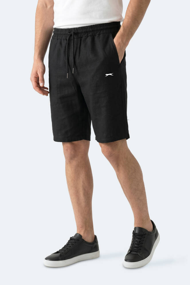 Slazenger KASEY Erkek Pamuklu Siyah Şort