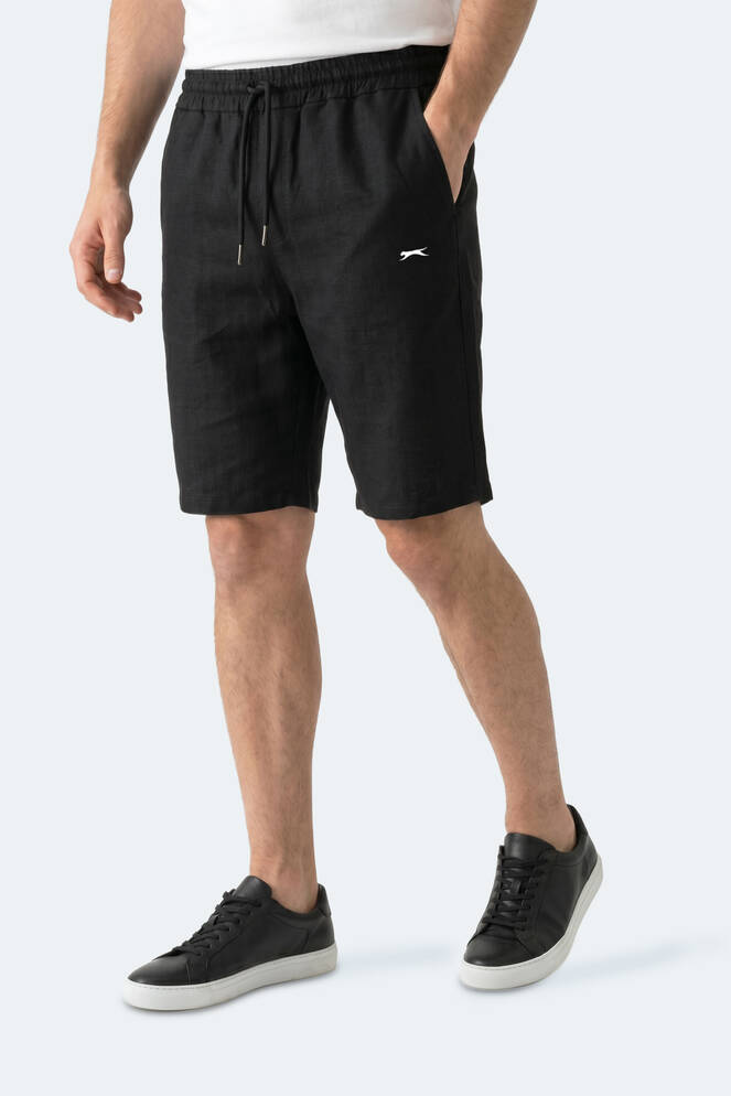 Slazenger KASEY Erkek Pamuklu Siyah Şort