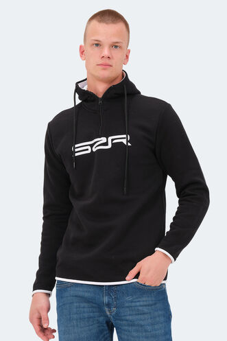 Slazenger KASHI Erkek Sweatshirt Siyah - Thumbnail