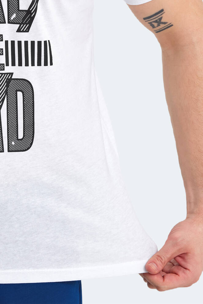 Slazenger KASSIA Erkek Kısa Kollu T-Shirt Beyaz